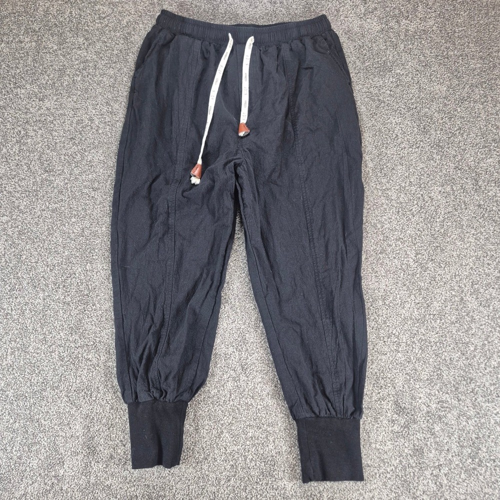 Kidoriman Gelyu Harem Pants Mens 4XL (30x23) Black Cotton Jogger Streetwear